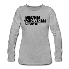 Load image into Gallery viewer, Mistakes Long Sleeve T-Shirt - heather gray