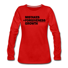 Load image into Gallery viewer, Mistakes Long Sleeve T-Shirt - red