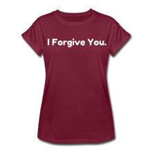 Load image into Gallery viewer, I Forgive You Relaxed Fit T-Shirt - burgundy