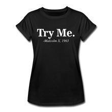 Load image into Gallery viewer, Try Me Relaxed Fit T-Shirt - black