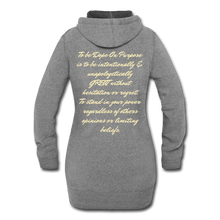 Load image into Gallery viewer, Dope On Purpose Women's Hoodie Dress - heather gray