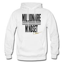 Load image into Gallery viewer, Millionaire Mindset Adult Hoodie (Limited Edition) - white