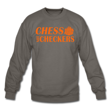 Load image into Gallery viewer, Chess Not Checkers Crewneck Sweatshirt - asphalt gray