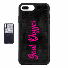 Load image into Gallery viewer, Goal Digger Custom Sequin iPhone Case
