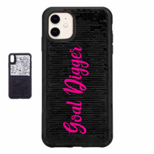 Load image into Gallery viewer, Goal Digger Custom Sequin iPhone Case
