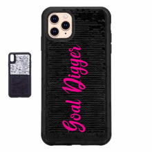 Load image into Gallery viewer, Goal Digger Custom Sequin iPhone Case
