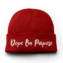 Load image into Gallery viewer, Dope On Purpose Embroidery Beanie Hat
