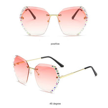 Load image into Gallery viewer, Oversized Rimless Sunglasses
