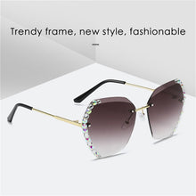 Load image into Gallery viewer, Oversized Rimless Sunglasses
