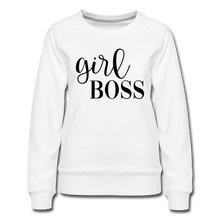 Load image into Gallery viewer, Girl Boss Premium Sweatshirt - white
