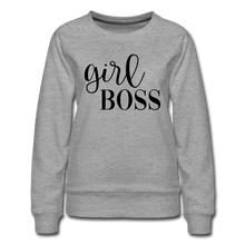 Load image into Gallery viewer, Girl Boss Premium Sweatshirt - heather gray
