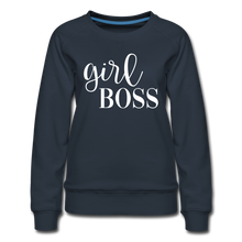 Load image into Gallery viewer, Girl Boss Premium Sweatshirt - navy
