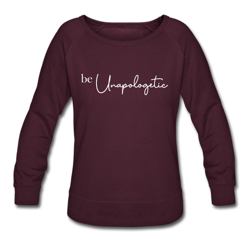 Unapologetic Crewneck Sweatshirt - plum