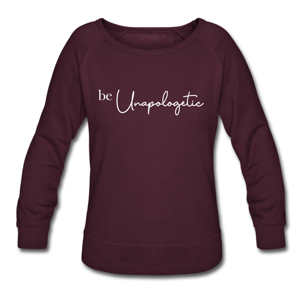 Unapologetic Crewneck Sweatshirt - plum