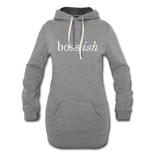 Load image into Gallery viewer, Boss-ish Hoodie Dress - heather gray
