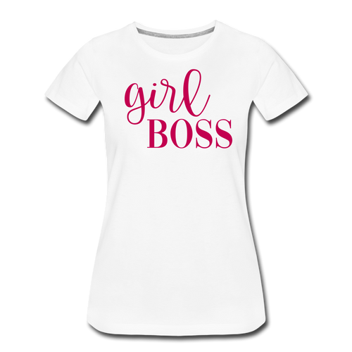 Girl Boss Premium T-Shirt - white