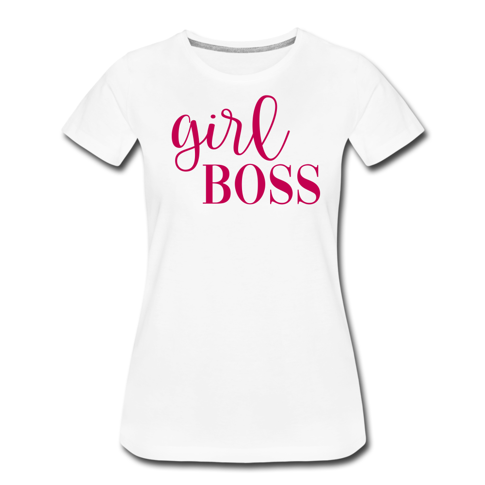 Girl Boss Premium T-Shirt - white