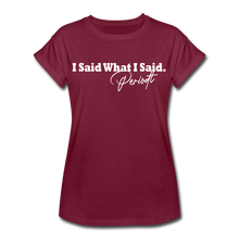 Load image into Gallery viewer, Women&#39;s Relaxed Fit T-Shirt - burgundy
