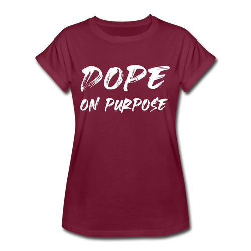 Dope On Purpose Relaxed Fit T-Shirt - burgundy