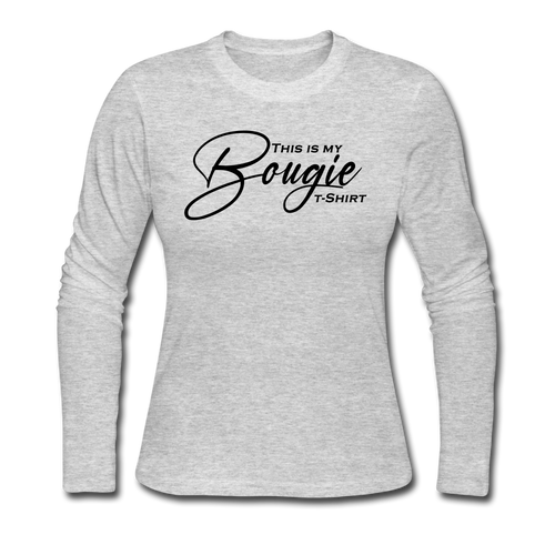 Women's Long Sleeve Jersey T-Shirt - gray