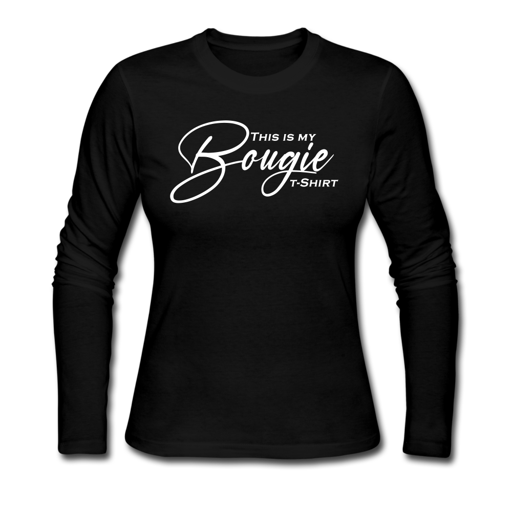 Women's Long Sleeve Jersey T-Shirt - black