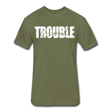 Load image into Gallery viewer, Fitted Cotton/Poly T-Shirt by Next Level - heather military green
