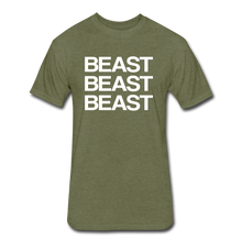 Load image into Gallery viewer, Fitted Cotton/Poly T-Shirt by Next Level - heather military green
