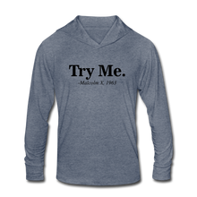 Load image into Gallery viewer, Unisex Tri-Blend Hoodie Shirt - heather blue
