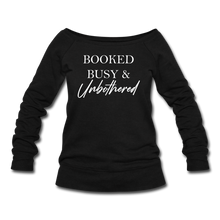 Load image into Gallery viewer, Women&#39;s Wideneck Sweatshirt - black
