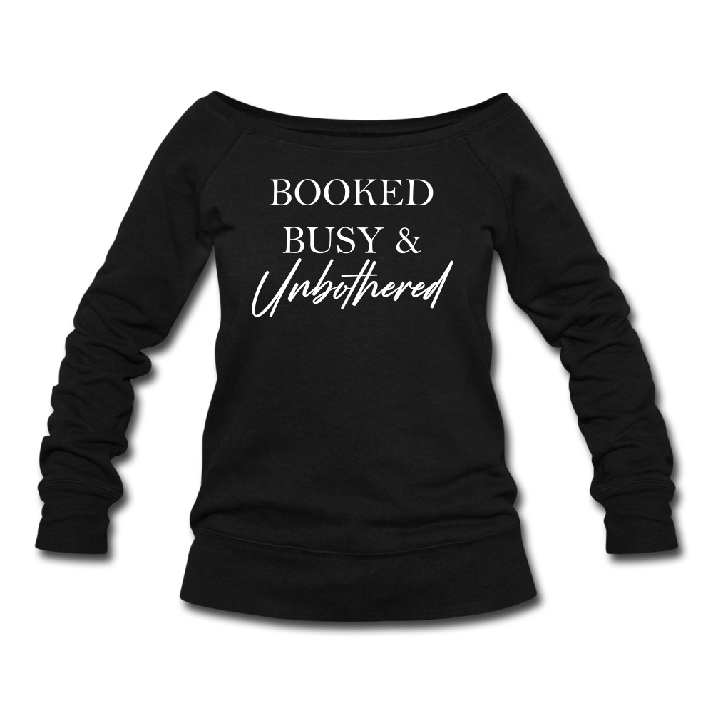 Women's Wideneck Sweatshirt - black