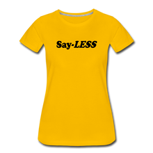 Load image into Gallery viewer, Sayless Women’s Premium T-Shirt - sun yellow

