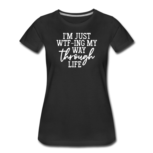 WTF Women’s Premium T-Shirt - black