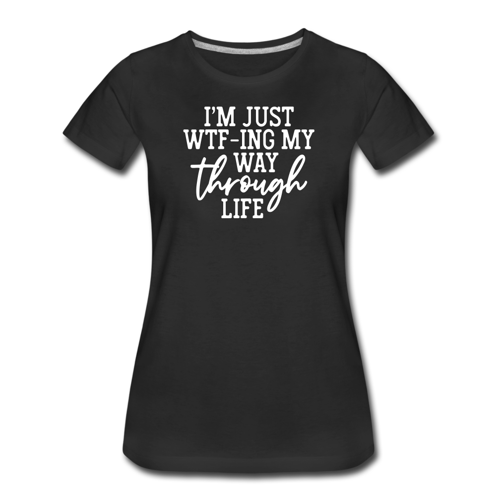 WTF Women’s Premium T-Shirt - black