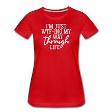 Load image into Gallery viewer, WTF Women’s Premium T-Shirt - red
