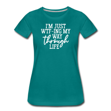 Load image into Gallery viewer, WTF Women’s Premium T-Shirt - teal
