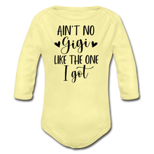 Load image into Gallery viewer, My Gigi Long Sleeve Baby Bodysuit - washed yellow
