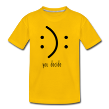 Load image into Gallery viewer, You Decide Kids&#39; Premium T-Shirt - sun yellow
