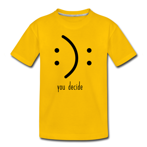 You Decide Kids' Premium T-Shirt - sun yellow