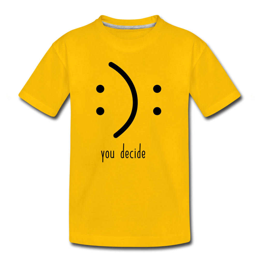 You Decide Kids' Premium T-Shirt - sun yellow