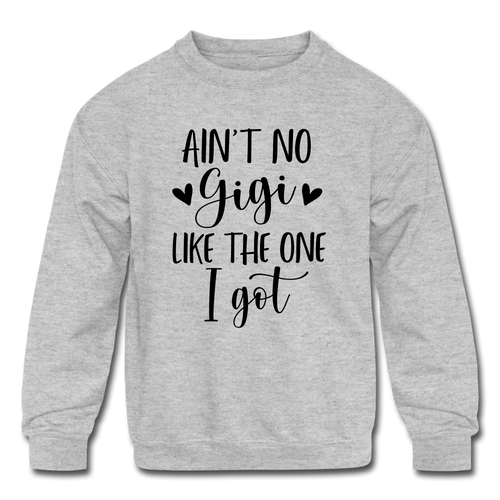 My GiGi Kids' Crewneck Sweatshirt - heather gray