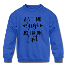 Load image into Gallery viewer, My GiGi Kids&#39; Crewneck Sweatshirt - royal blue
