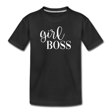 Load image into Gallery viewer, Girl Boss Kids&#39; Premium T-Shirt - black
