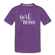 Load image into Gallery viewer, Girl Boss Kids&#39; Premium T-Shirt - purple
