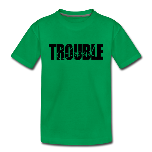 Good Trouble Kids' Premium T-Shirt - kelly green