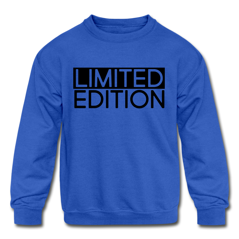 Limited Edition Kids' Crewneck Sweatshirt - royal blue