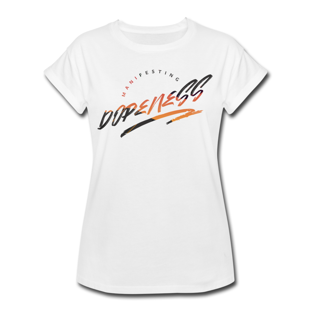 Manifesting Women's Relaxed Fit T-Shirt - white