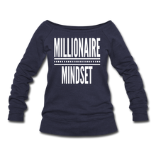 Load image into Gallery viewer, Millionaire Wideneck Sweatshirt - melange navy
