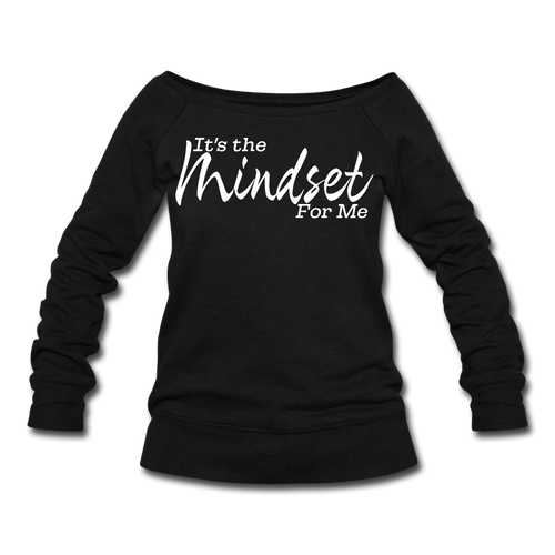 Women's Wideneck Sweatshirt - black