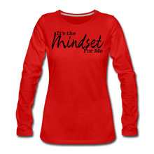 Load image into Gallery viewer, Mindset Women&#39;s Premium Long Sleeve T-Shirt - red
