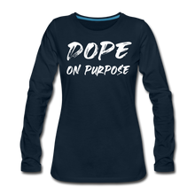 Load image into Gallery viewer, Dope Women&#39;s Premium Long Sleeve T-Shirt - deep navy
